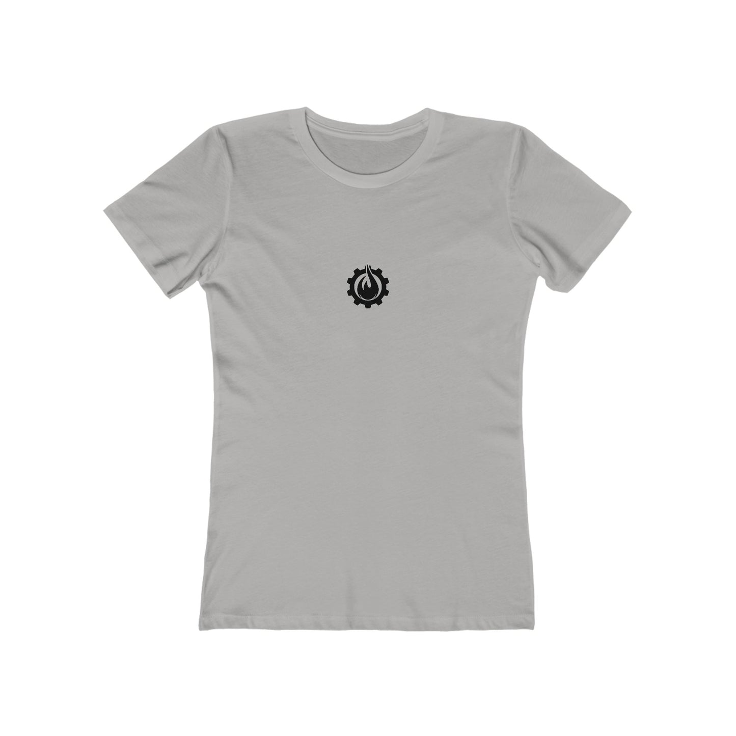 Fireball Gear - Flame &amp; Gear - Camiseta ajustada para mujer - Negra