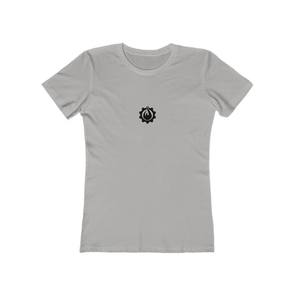 Fireball Gear - Flame &amp; Gear - Camiseta ajustada para mujer - Negra