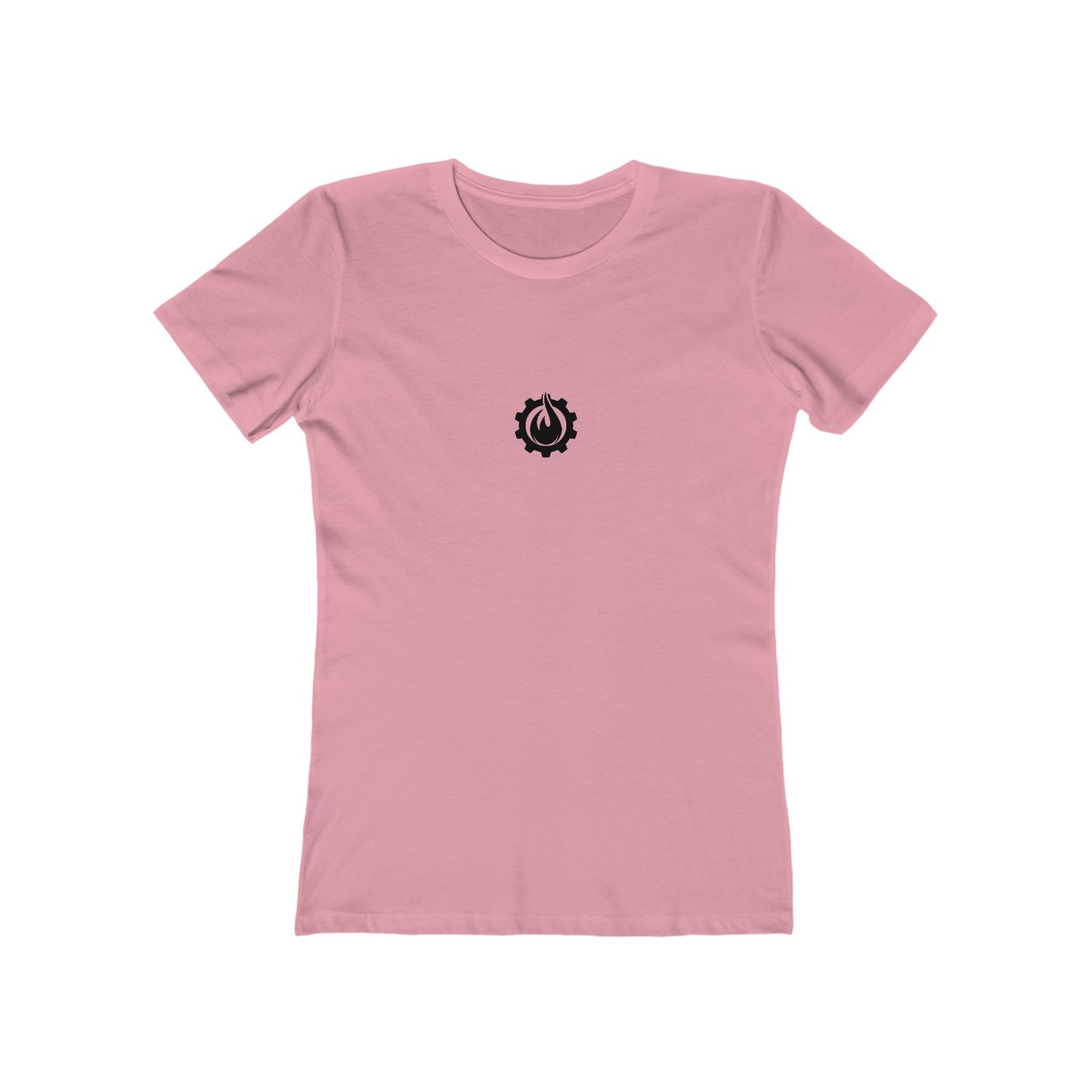 Fireball Gear - Flame &amp; Gear - Camiseta ajustada para mujer - Negra