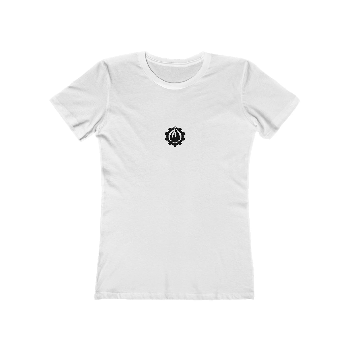 Fireball Gear - Flame &amp; Gear - Camiseta ajustada para mujer - Negra