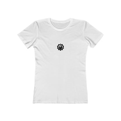Fireball Gear - Flame &amp; Gear - Camiseta ajustada para mujer - Negra