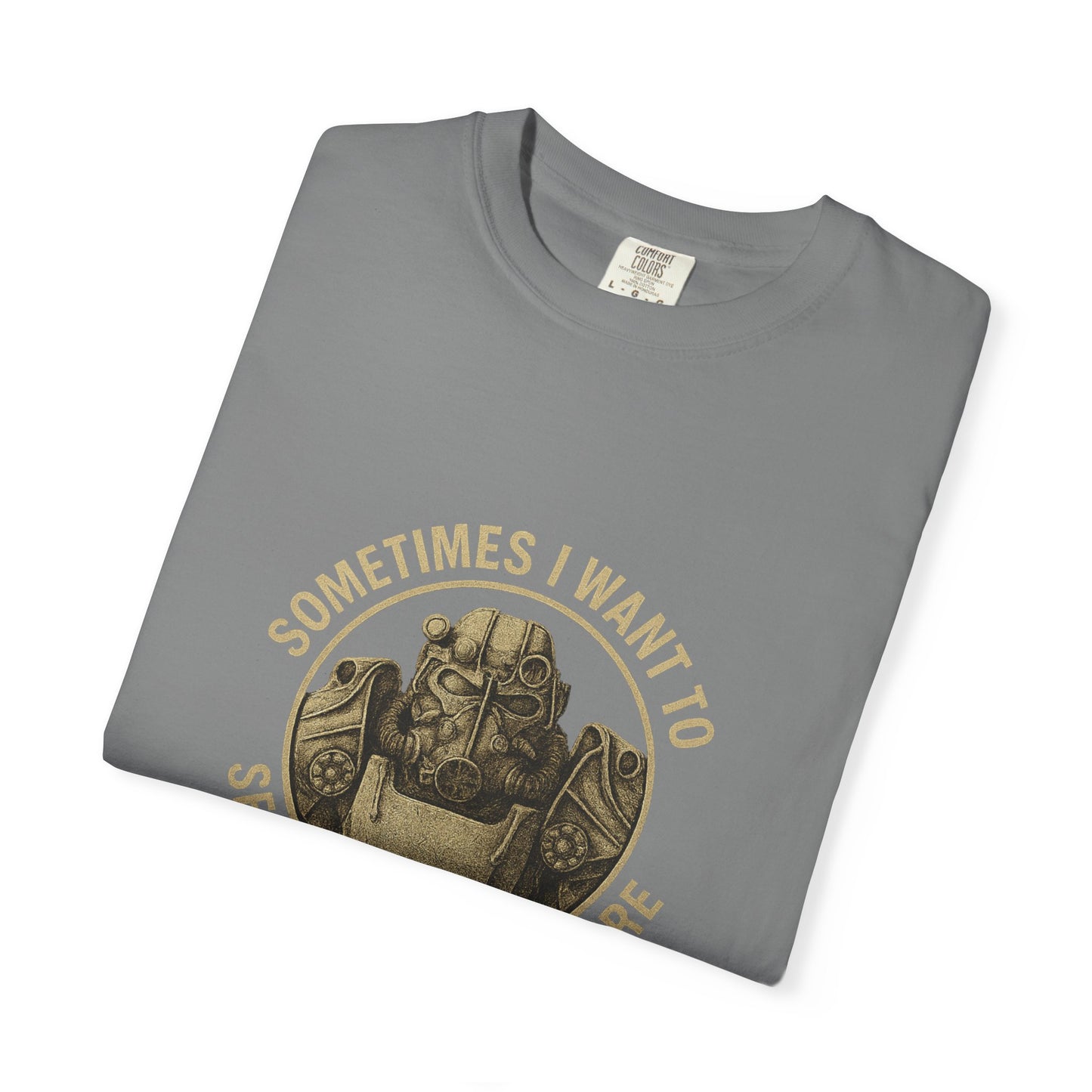 Fallout T-60 T-Shirt: 'Sometimes I Want to Set the World on Fire'