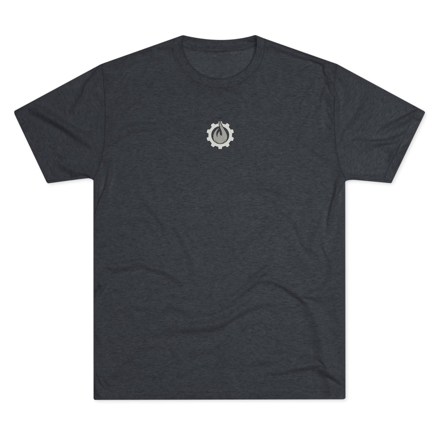 Fireball Gear - Flamme &amp; Ausrüstung zentriert - Grau &amp; Weiß - Unisex Triblend T-Shirt