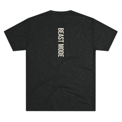 Serie Modo Bestia - Entrena como una bestia, asciende como un rey - Camiseta unisex de mezcla triple