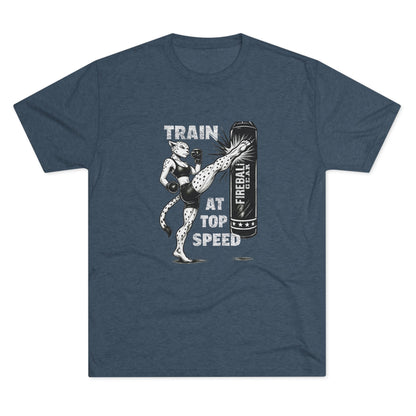 Beast Mode Series - Train at Top Speed Female - Triblend T-shirt