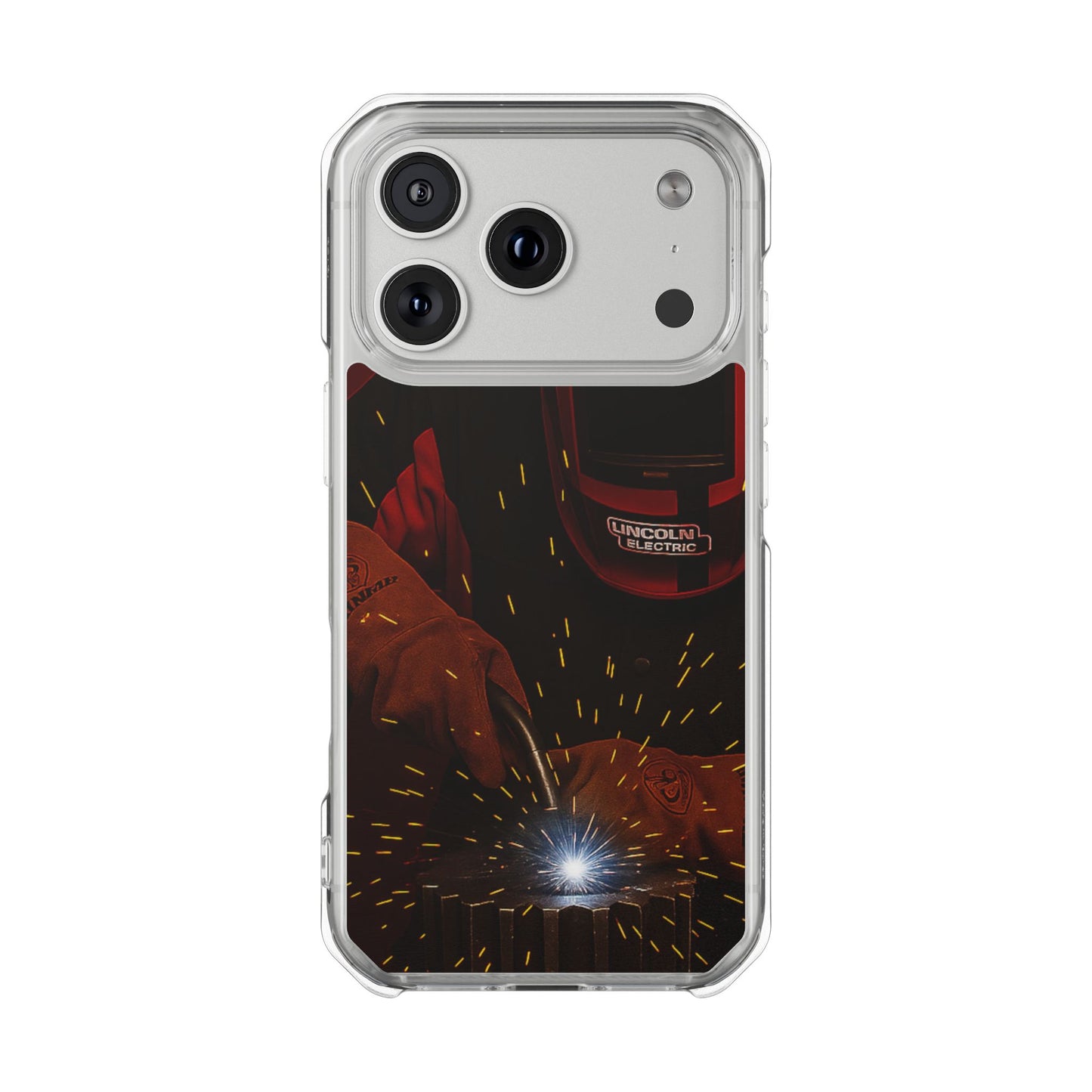 Lincoln Welder - Magnetic Clear Impact iPhone Cases