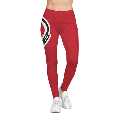 Fireball 3D Women's Leggings - Red