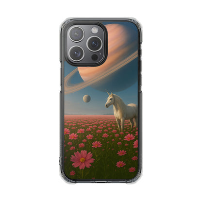 Cosmic Unicorn Dreamscape - Magnetische, durchsichtige iPhone-Hüllen