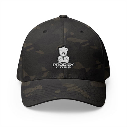 Alien Earth Prodigy Corp - FlexFit Embroidered Baseball Cap - White Thread