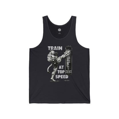 Beast Mode Series – Trainiere mit Höchstgeschwindigkeit – Unisex Jersey Tank Top