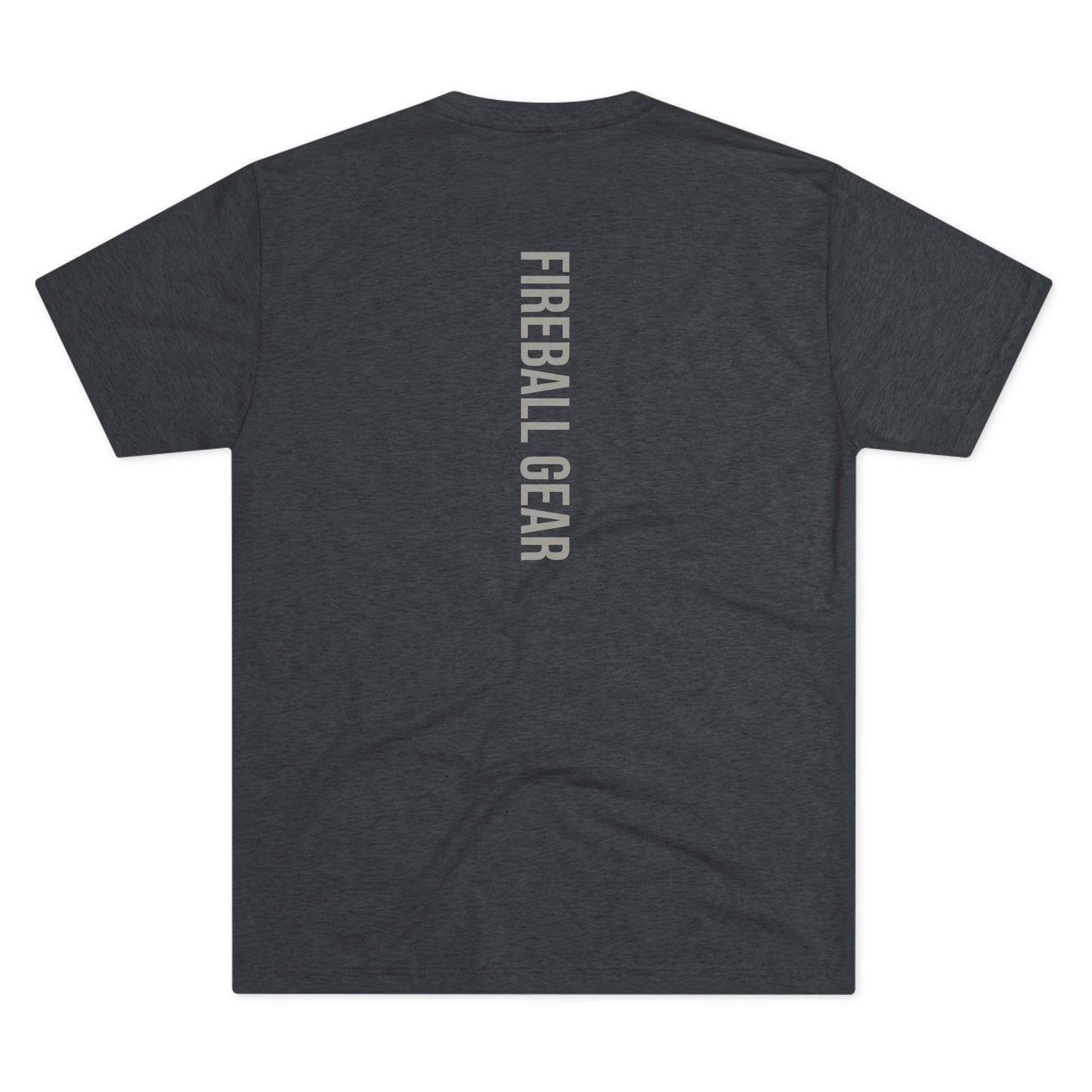 Fireball Gear - Flamme &amp; Ausrüstung zentriert - Grau &amp; Weiß - Unisex Triblend T-Shirt