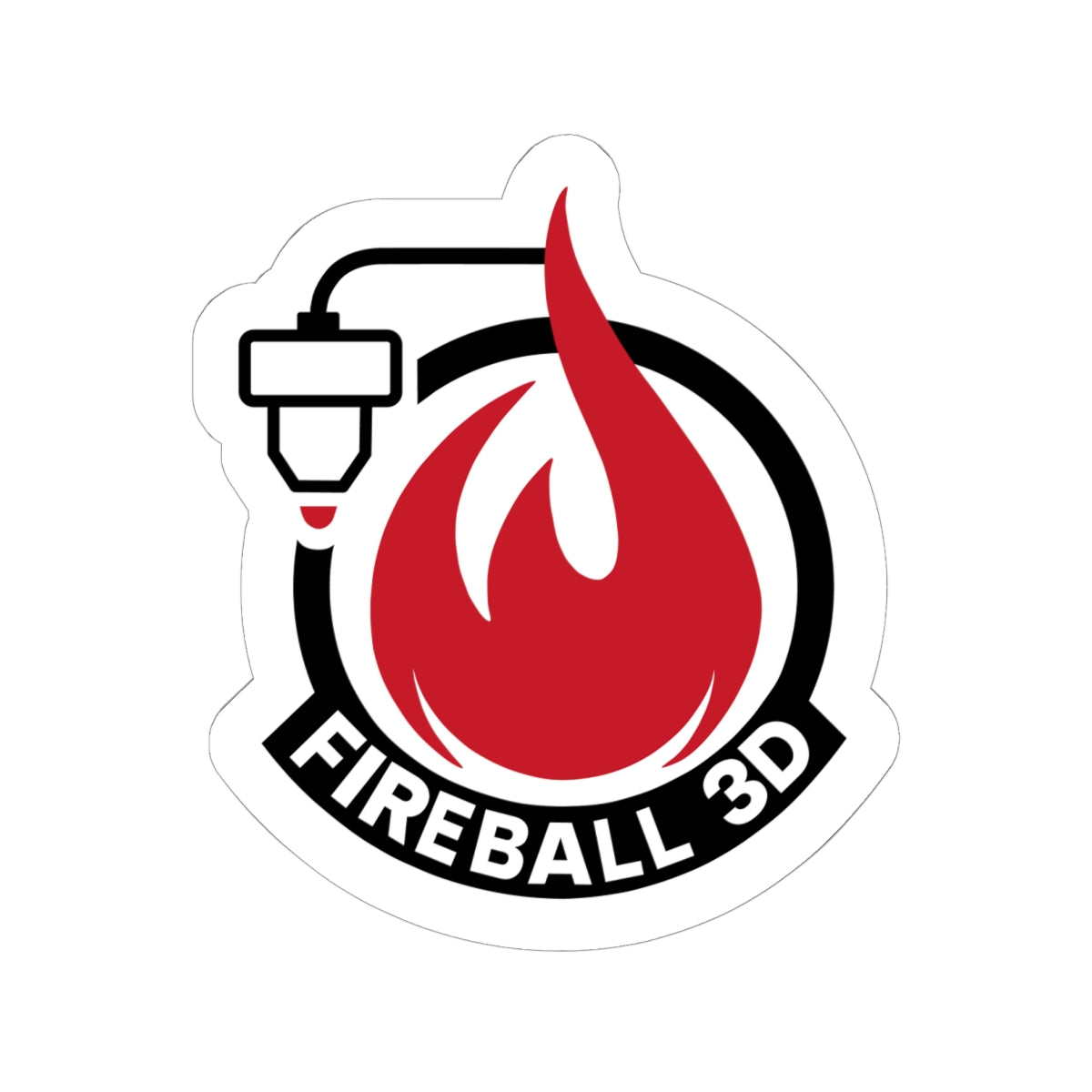Fireball 3D v4.1 - Logo-Aufkleber