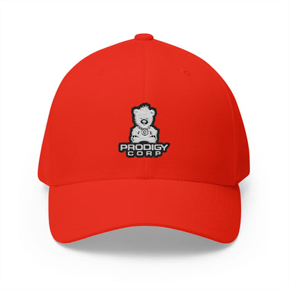 Alien Earth Prodigy Corp - FlexFit Embroidered Baseball Cap - White Thread