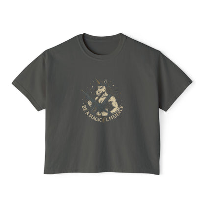 Be a Magical Menace - Women’s Boxy - Humor T-shirt
