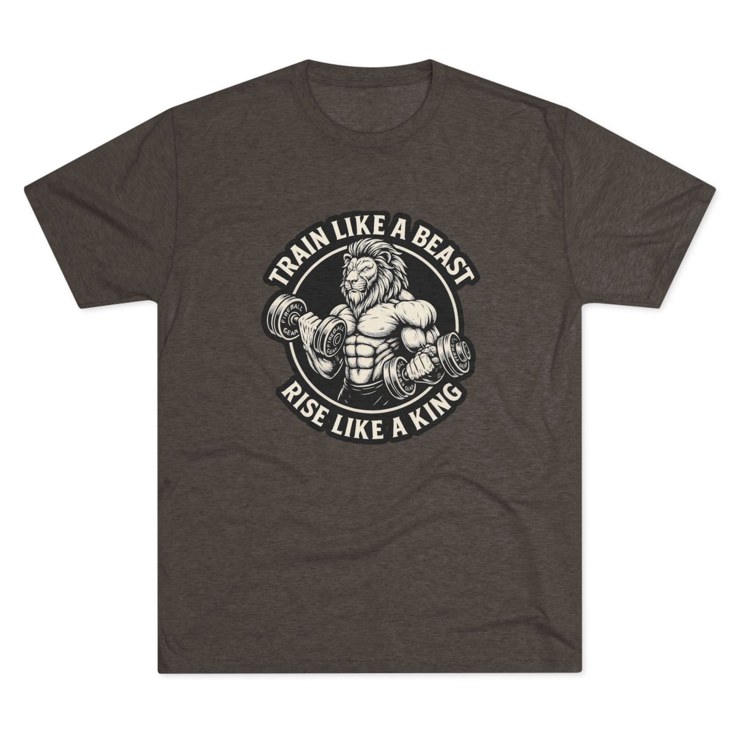 Beast Mode Series - Train Like a Beast, Rise Like a King - Unisex Triblend T-shirt
