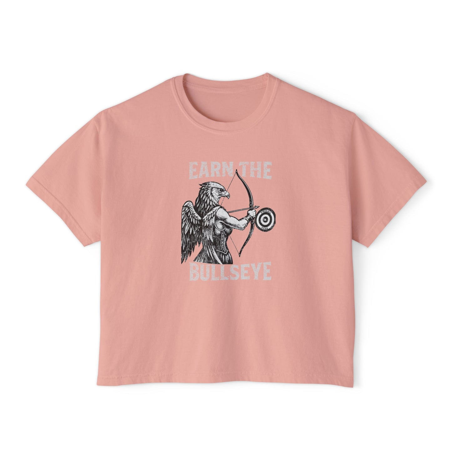 Beast Mode Series - Verdiene dir das Bullseye - Boxy T-Shirt für Damen