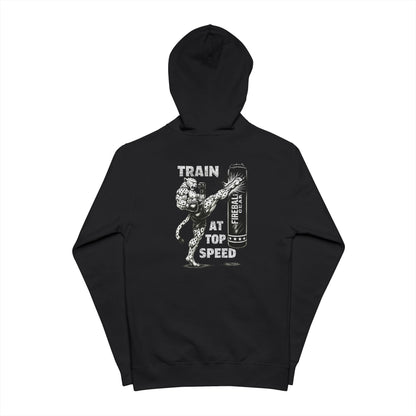 Beast Mode Series - Train at Top Speed - Fitness Zip-Up Lightweight Fleece Hoodie