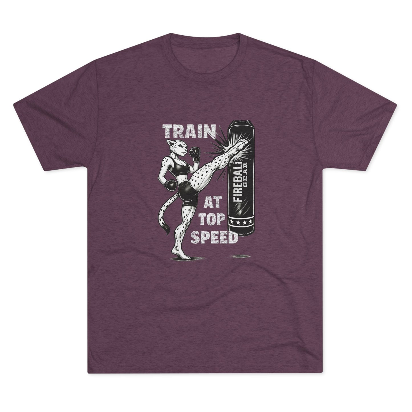 Beast Mode Series - Train at Top Speed Female - Triblend T-shirt