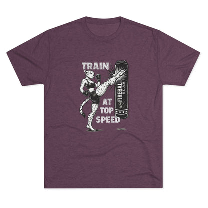 Beast Mode Series - Train at Top Speed Female - Triblend T-shirt