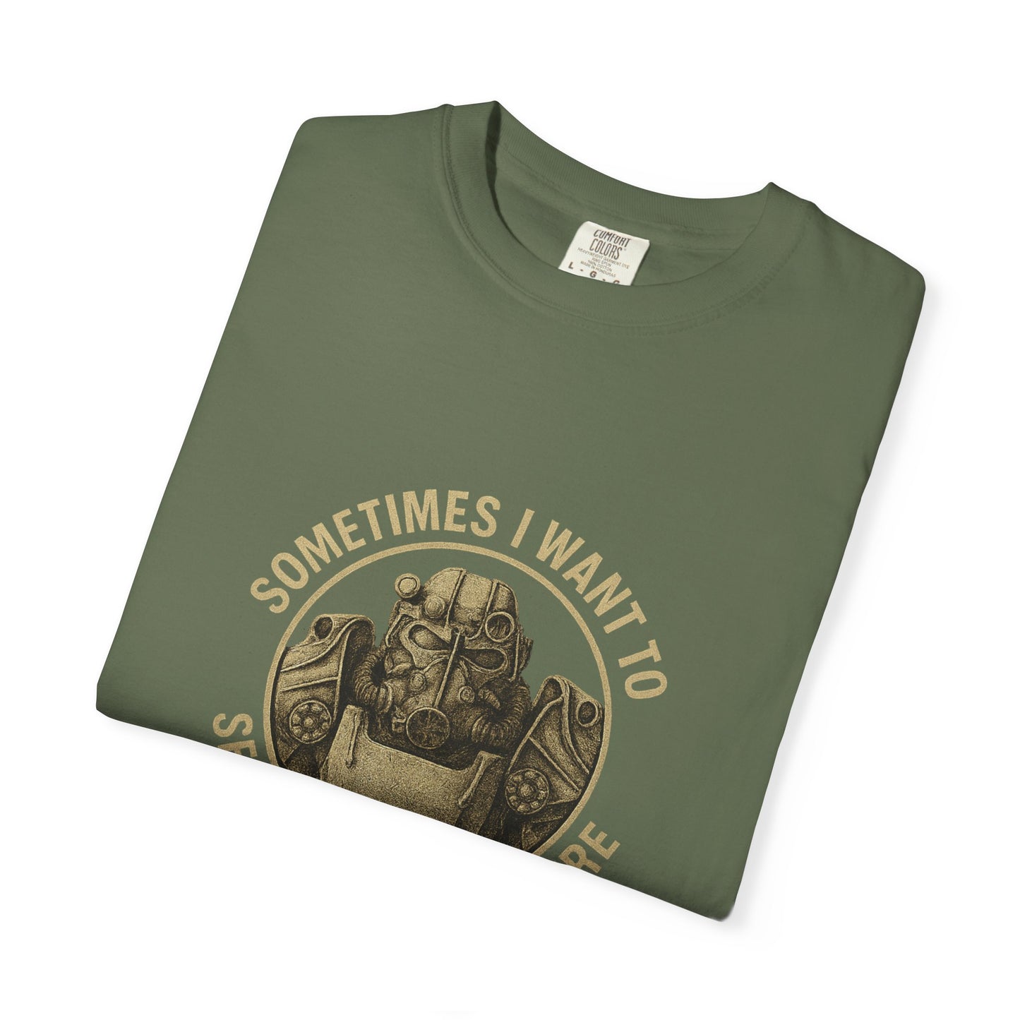 Fallout T-60 T-Shirt: 'Sometimes I Want to Set the World on Fire'