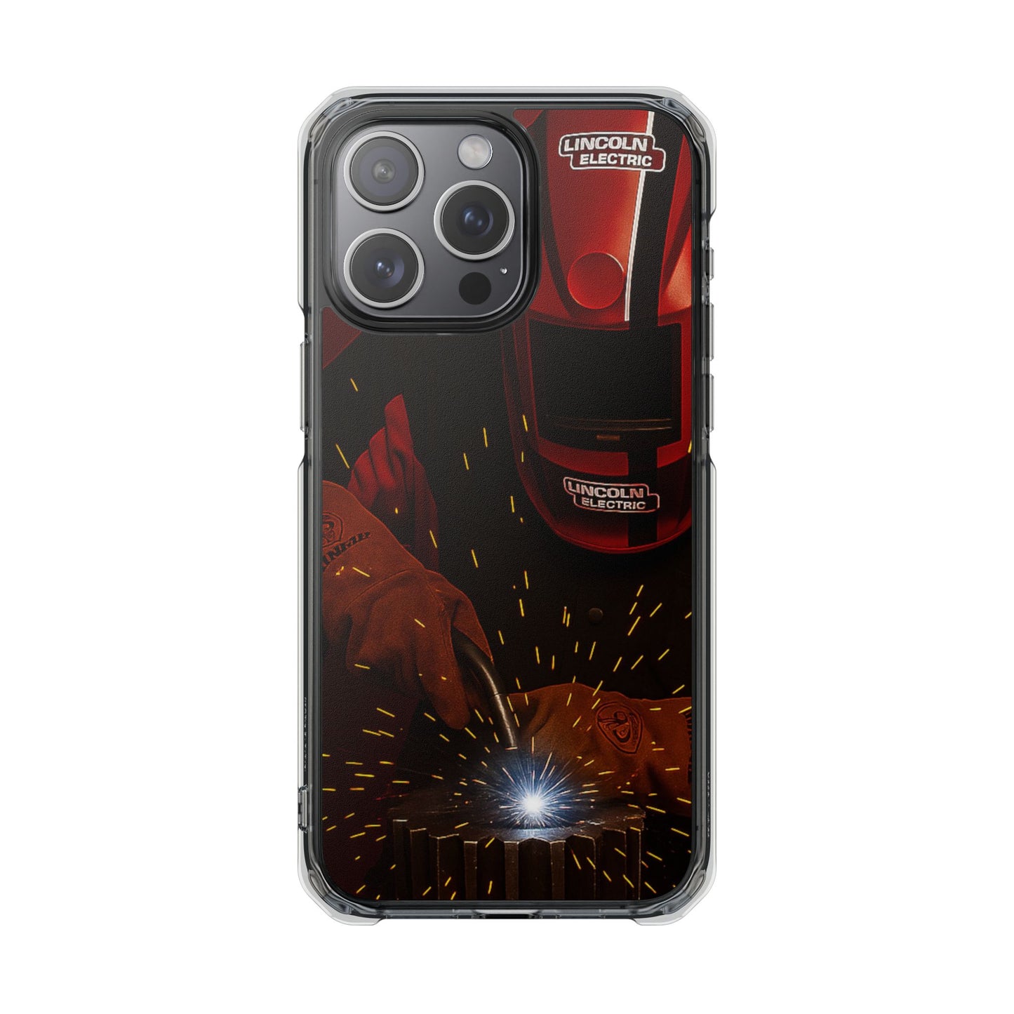 Lincoln Welder - Magnetic Clear Impact iPhone Cases