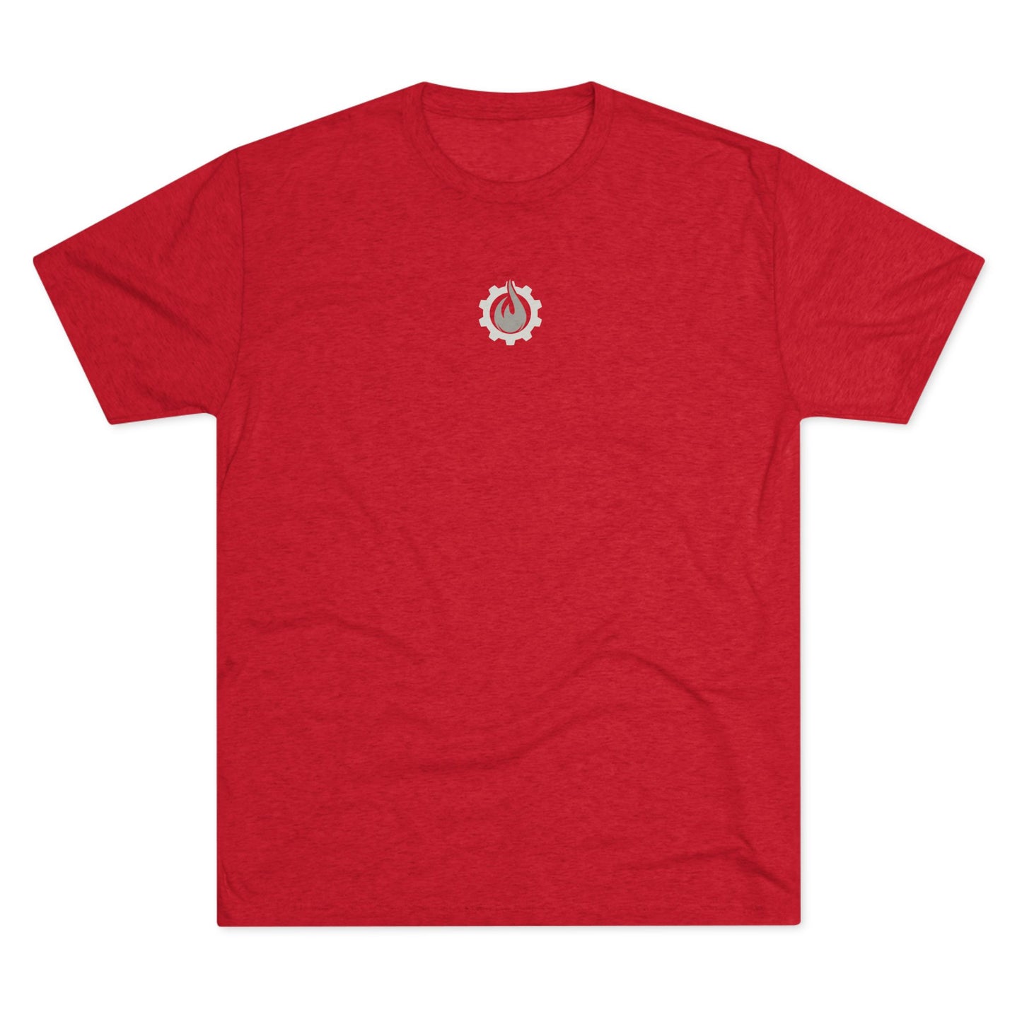 Fireball Gear - Flamme &amp; Ausrüstung zentriert - Grau &amp; Weiß - Unisex Triblend T-Shirt