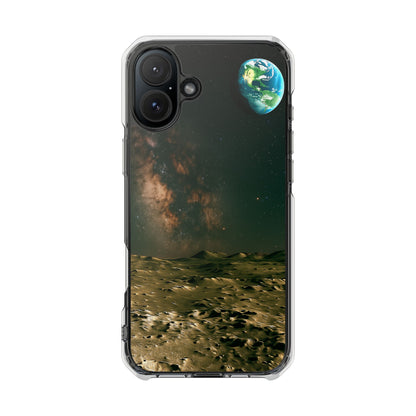 Standing on the Moon - Magnetic Clear Impact iPhone Cases