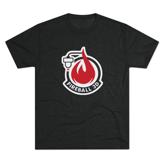 Fireball 3D - Brand Logo - Triblend T-shirt