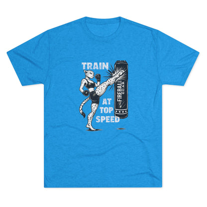 Serie Beast Mode - Entrena a toda velocidad (Mujer) - Camiseta unisex de mezcla triple