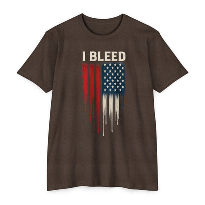 I Bleed - Rojo, blanco y azul - Camiseta unisex