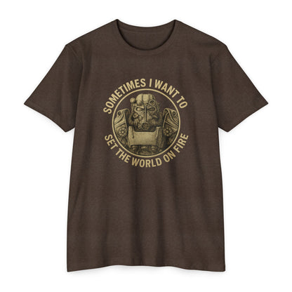 Fallout - A veces quiero prender fuego al mundo - Camiseta unisex