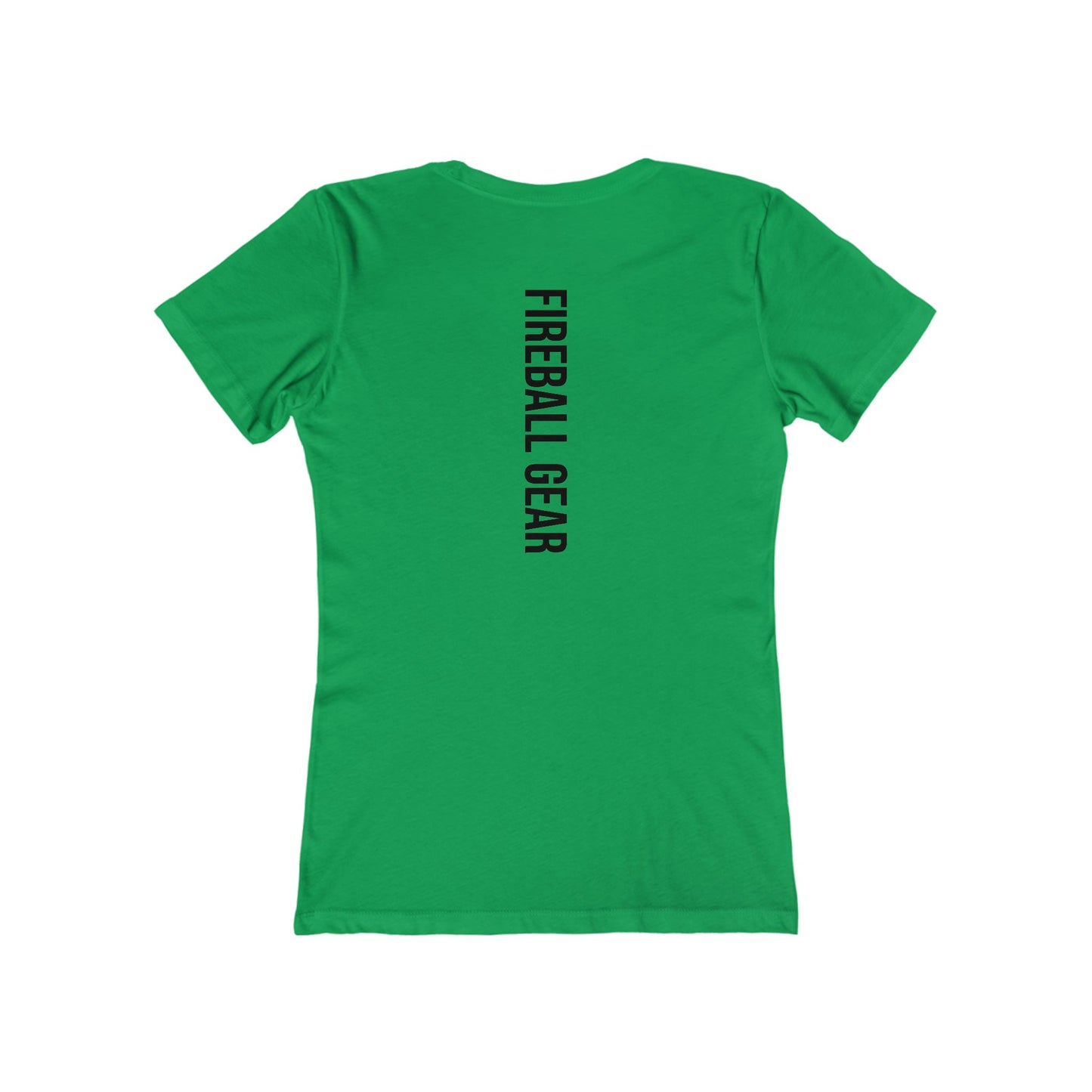 Fireball Gear - Flame &amp; Gear - Camiseta ajustada para mujer - Negra