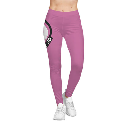 Fireball 3D - Leggings para mujer - Rosa