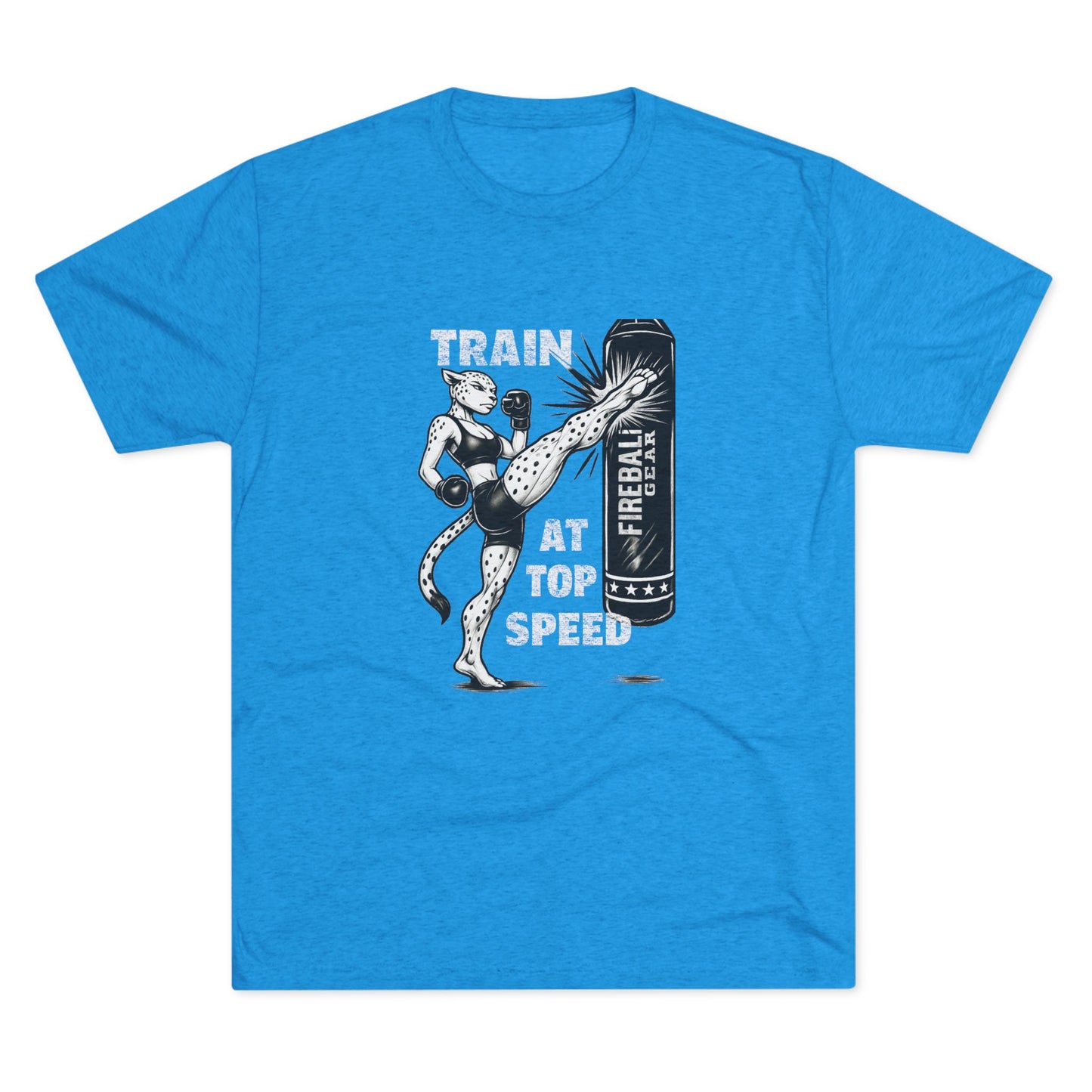 Beast Mode Series - Train at Top Speed Female - Triblend T-shirt