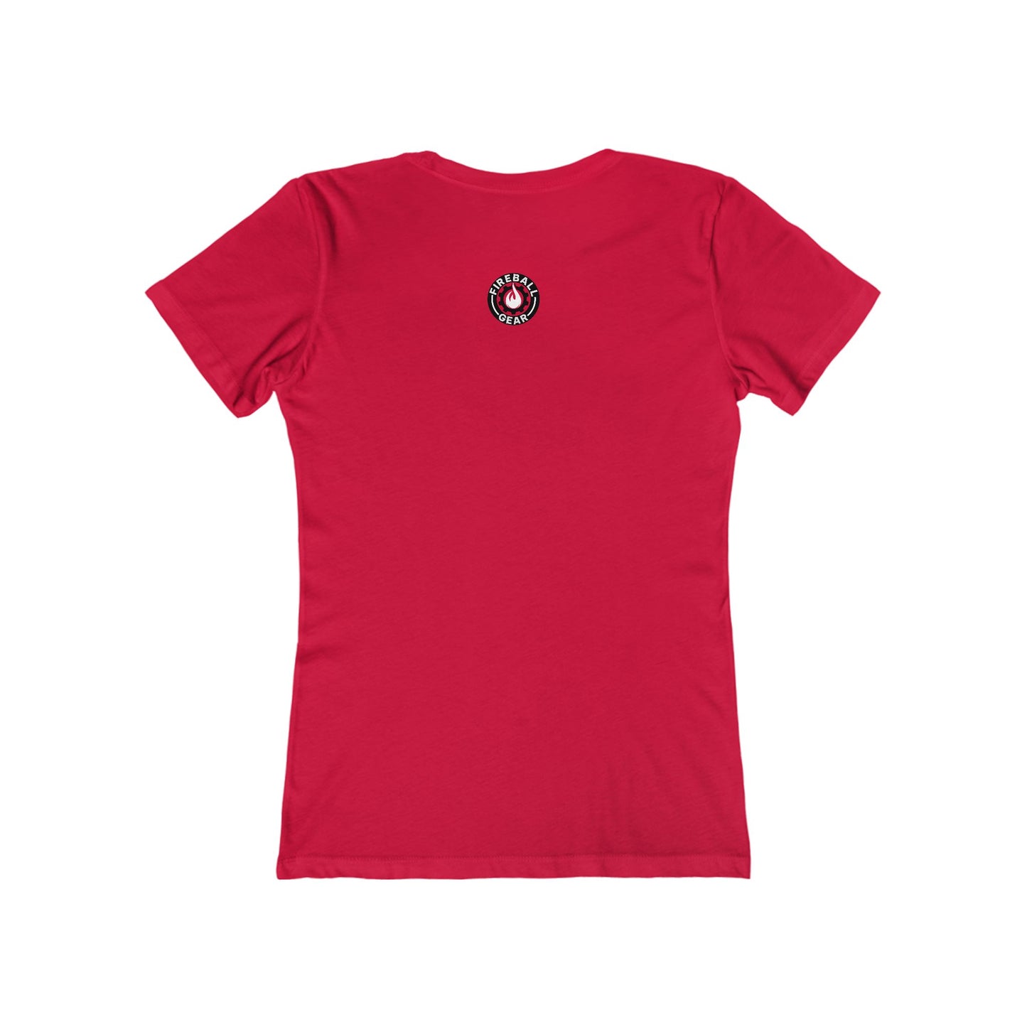 Camiseta ajustada para mujer con el logotipo de Fireball Fabrication