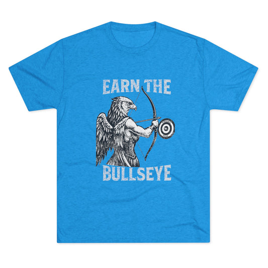 Beast Mode Series - Verdiene dir das Bullseye - Unisex Triblend T-Shirt