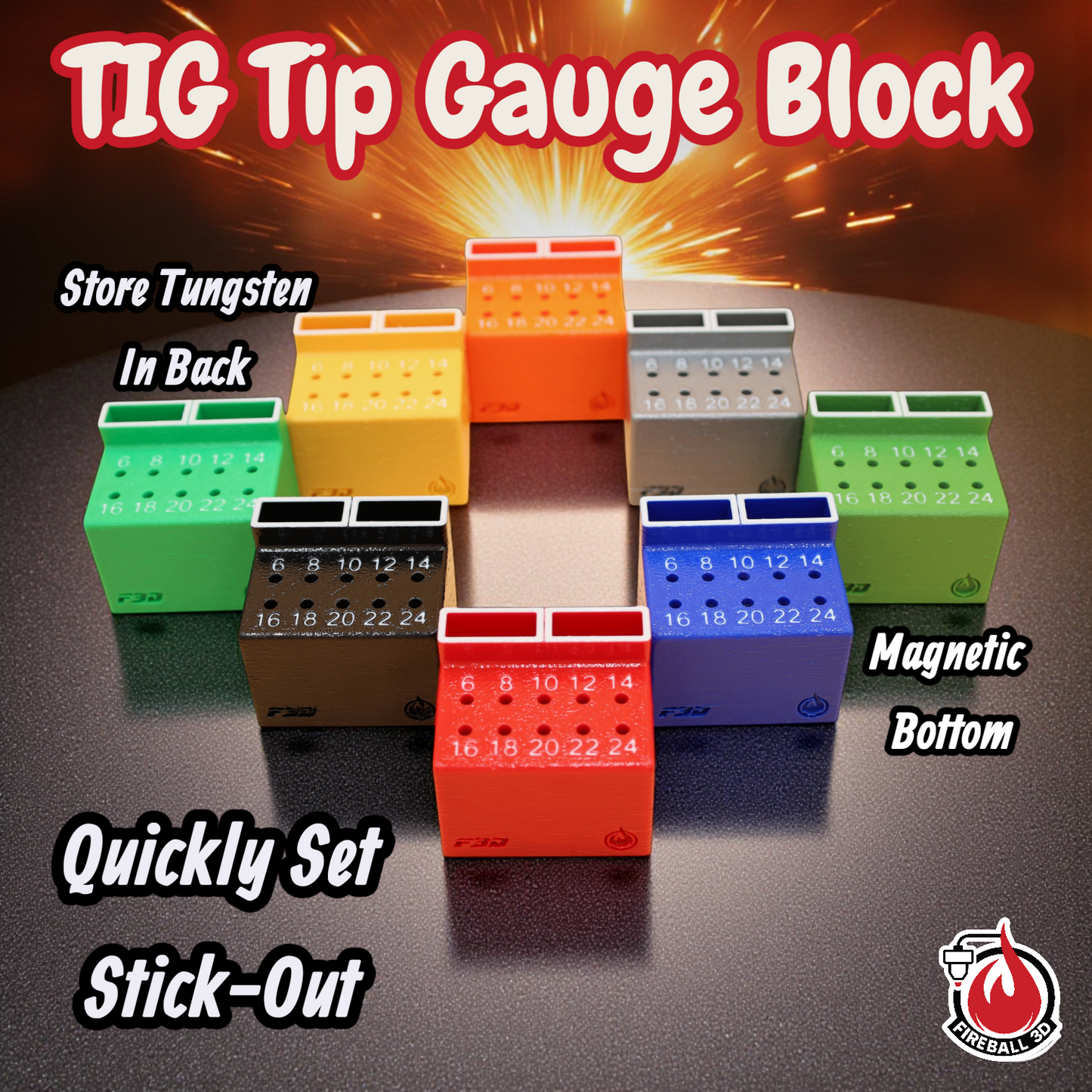 Tungsten Stick-Out Gauge for TIG Welding Torch